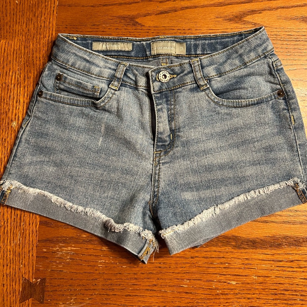 Lucky Brand Medium Blue Denim Shorts Girls size 12
